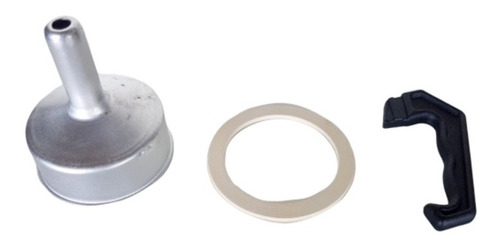 Kit Reparo Cafeteira Italiana  Funil Cabo Anel P/ 9 Cafe