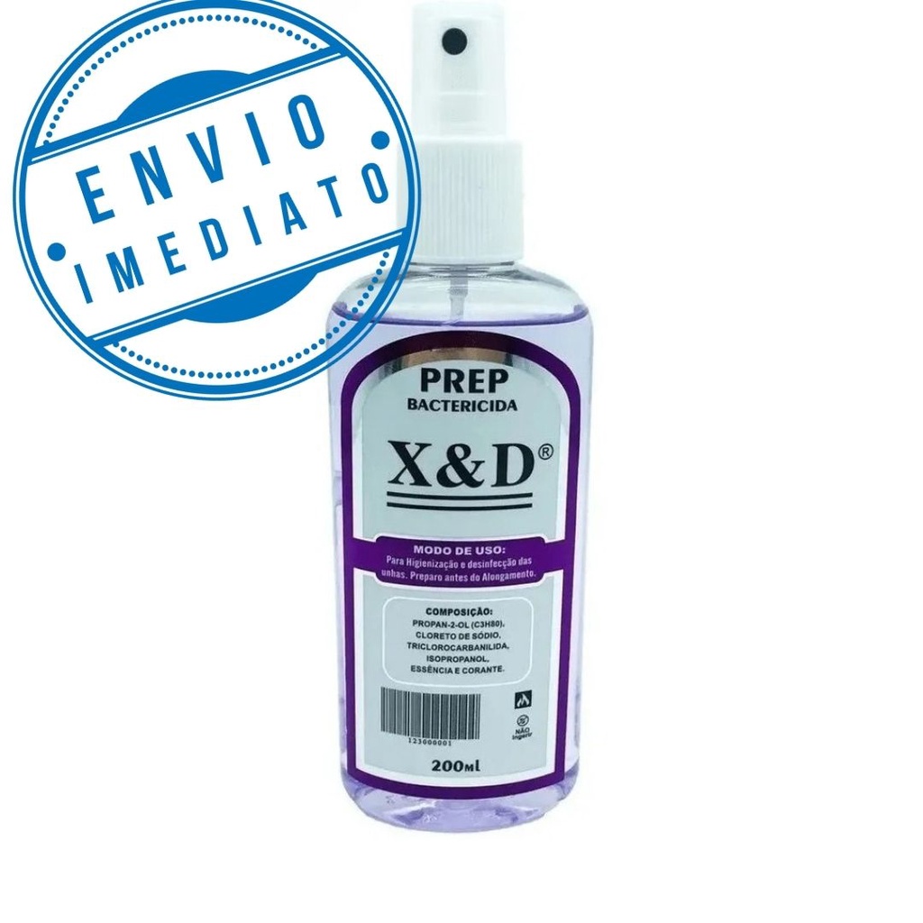 Prep XED 120ml Bactericida Para Cuidados da Unha