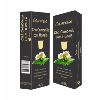 Chá Camomila Com Hortelã Nespresso 10 Cápsulas Capresso em Oferta na Shopee