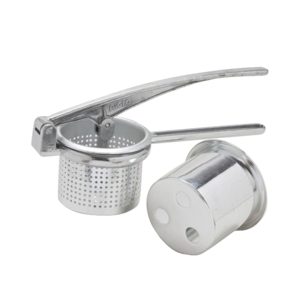 Nhoqueira Espremedor Amassador Batatas Aluminio 2 em 1 em Oferta na Shopee