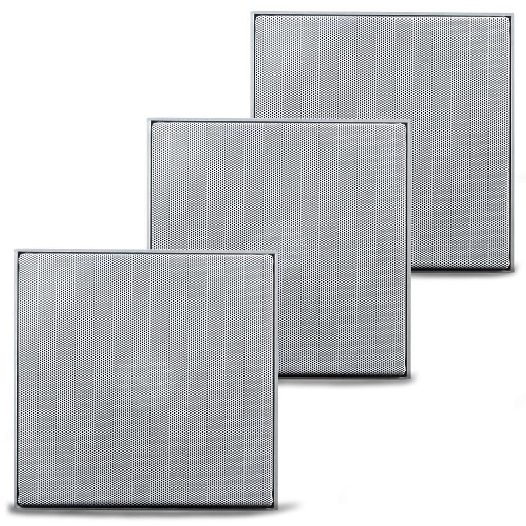 KIT 3 ARANDELA LESON COAXIAL QUADRADA BRANCA TWEETER em Oferta na Shopee