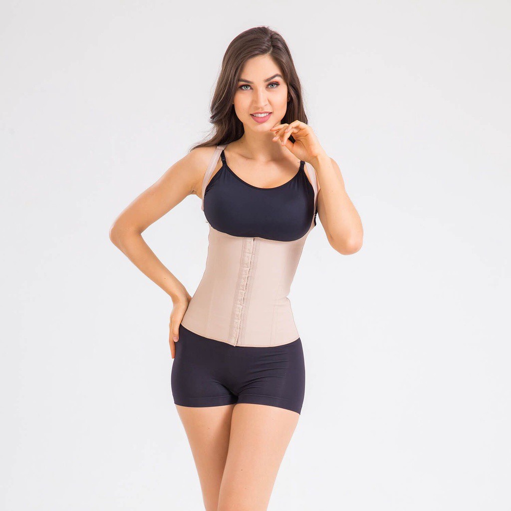 431 Corselet em cotton emborrachado, Cinta Corselet Modeladora Esbelt, corselador feminino, Cinta Corselet Modeladora Esbel, Corselet Modelador Ref 431 Esbelt Preto/chocolate/bege