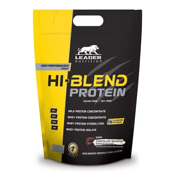 Whey Hi Blend Protein 900G - Isento de Soja - Isolado/Hidrolisado/Concentrado - Leader Nutrition