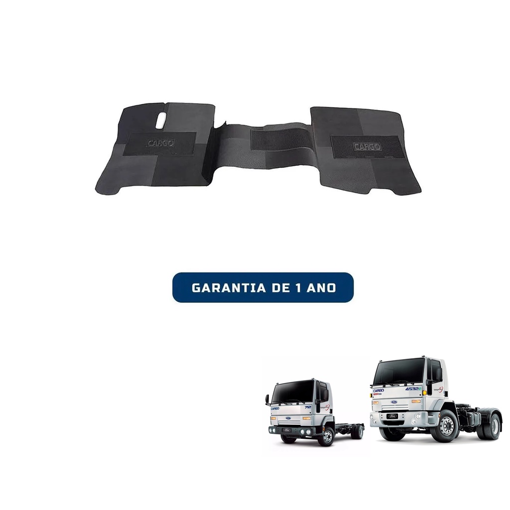 Tapete Borracha Interno da Cabine Compatível com Caminhão da Marca Ford Cargo 712 814 815 1317 1415 4532 4030 2425