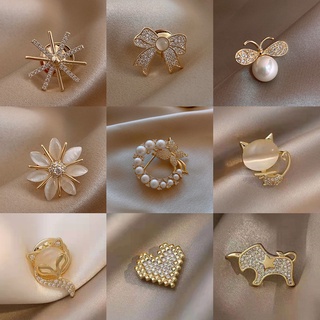 Broche De Pérola Rhinestone Moda Barroca Elegante Borboleta Festa Presente De Casamento