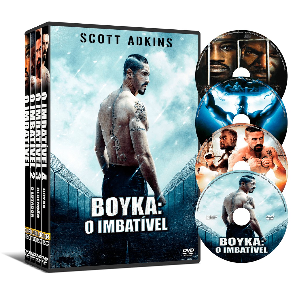Dvd Filmes Clássico Coleção O Imbatível/Boyka 4 Filmes Dual Áudio Shopee Brasil