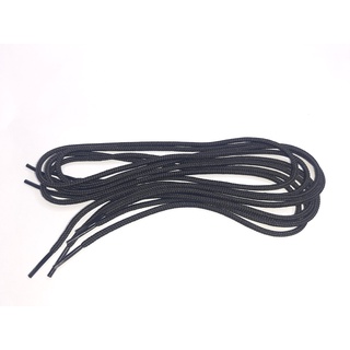 5 Pares De Cadarço Preto Fino Redondo Para Sapato Social