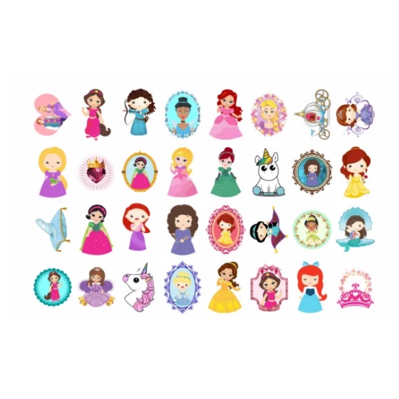 Tatuagem Temporária Infantil Encantadas cartela com 32 tatuagens certificadas pelo INMETRO em Oferta na Shopee