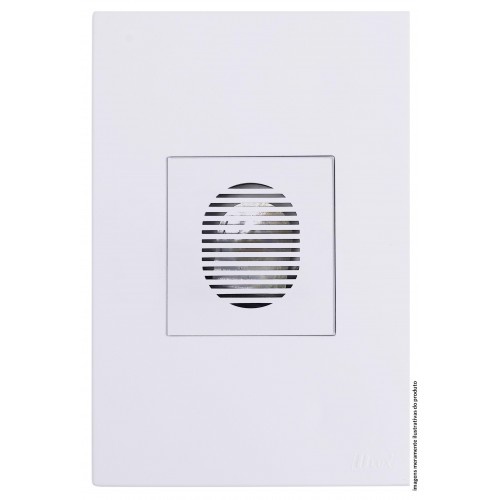 CJ CAMPAINHA CIGARRA (SOM) TOMADA  4X2 - RECTA BRANCO GLOSS - BRG11408-1BR em Oferta na Shopee