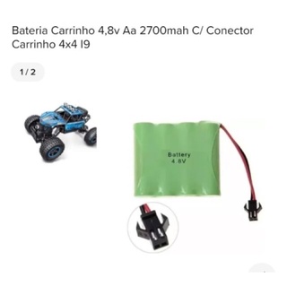 bateria para carrinhos 4,8v 2700mah plug smp02