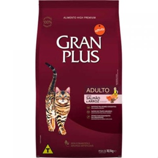 Ração Gran Plus Gatos Ad Salmão E Arroz 10,1Kg em Oferta na Shopee