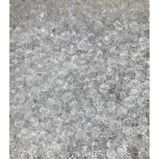 200Aprox. Miçanga Cristal plástico 6mm, 20gr. Artesanato Bijuteria Decoração.
