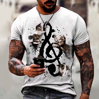 Camisa Camiseta Masculina Gato Musica