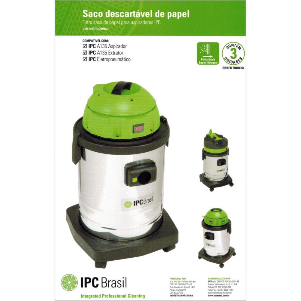 Kit Sacos Desc. 35L Para IPC Soteco A135 C/3 Unid