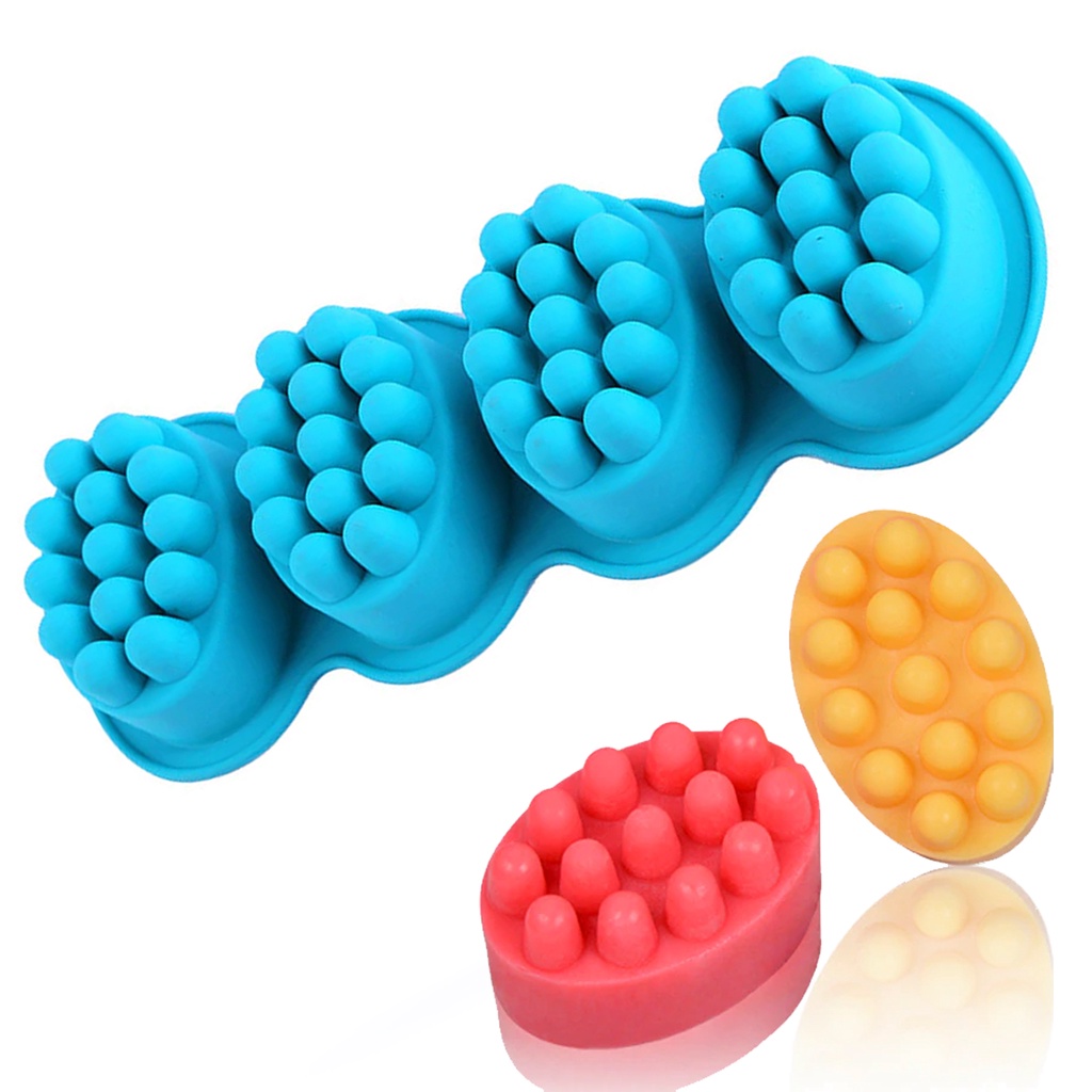 Forma Silicone Sabonete Artesanal Molde Sabonete Massageador 3D