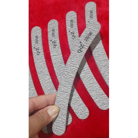 lixa banana lavável abrasiva 100/180 Q&Z ótima para os procedimentos nas unhas