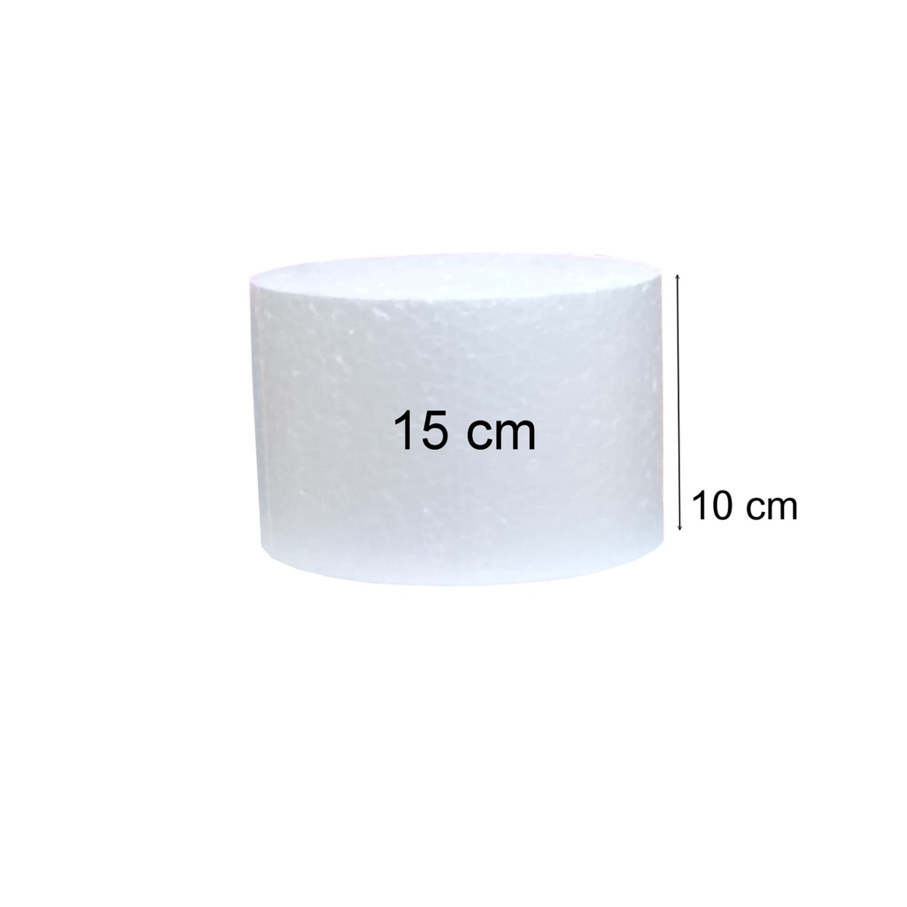 Base P/ Bolo Fake 15 Cm x 10 Cm De Isopor EPS Maciço em Oferta na Shopee