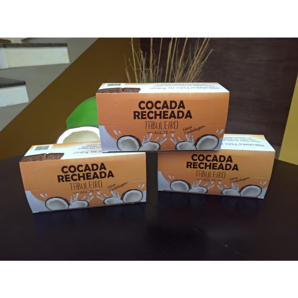 COCADA RECHEADA ORIGINAL 600g (CAIXA COM 12 UNIDADES)
