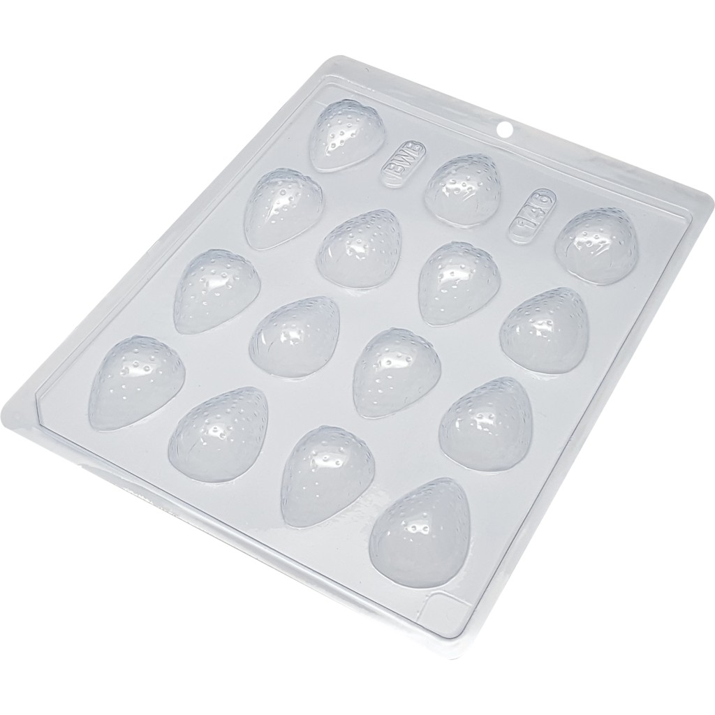 1~10 Forma Simples Bombom Morango 146-(B1) em Acetato BWB Para Bombom e Doces de Chocolate e Confeitaria. em Oferta na Shopee