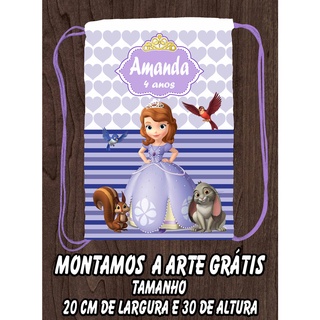 Sacolinhas Surpresa Mochilas Aniversário Lembrancinha Princesa Sofia