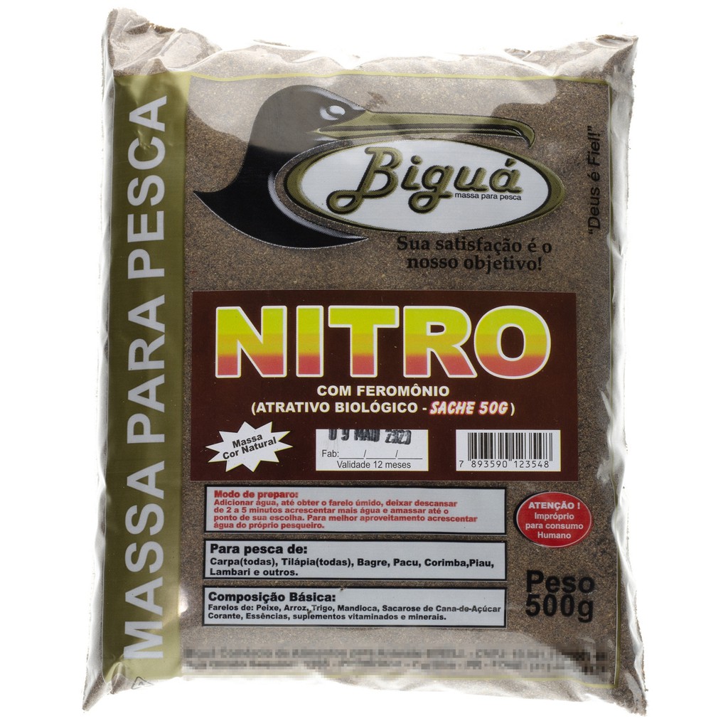 Massa Para Pesca Biguá Nitro Com Feromônio