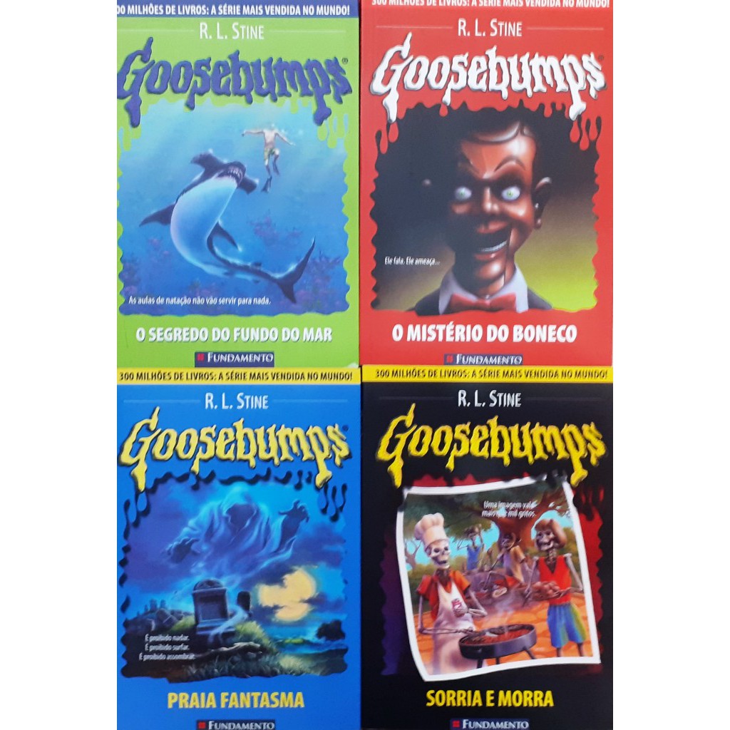 Livros Goosebumps R L Stine PRAIA FANTASMA SORRIA E MORRO O 