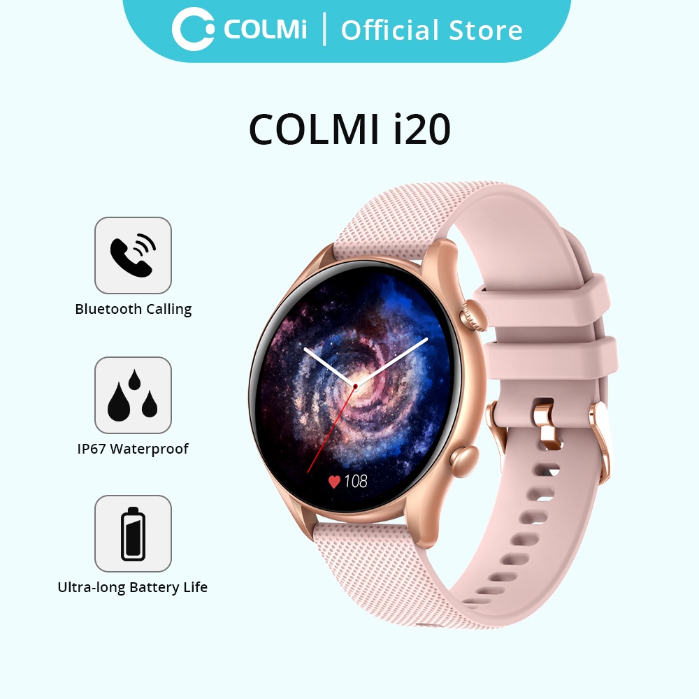 COLMI i20 Original SmartWatch IP67 Tela Touch Screen À Prova D'água Com Monitor De Frequência Cardíaca