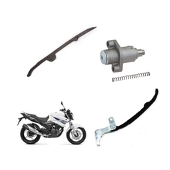 Kit Acionador Corrente Comando Fazer 250 Lander Guia Tensor