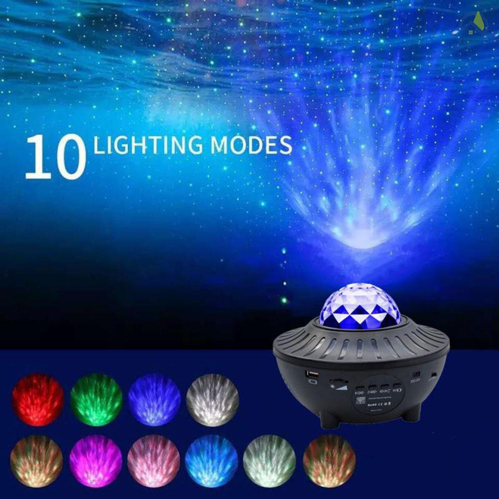 USB Galaxy Projector LED Music Starry Night Light Star Sky Projection Lamp