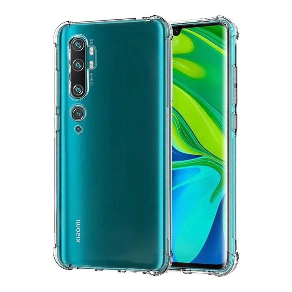 Custodia Moex Con Tracolla Per Xiaomi Mi Note 10/Pro: Silicone Trasparente E Cordino Regolabile