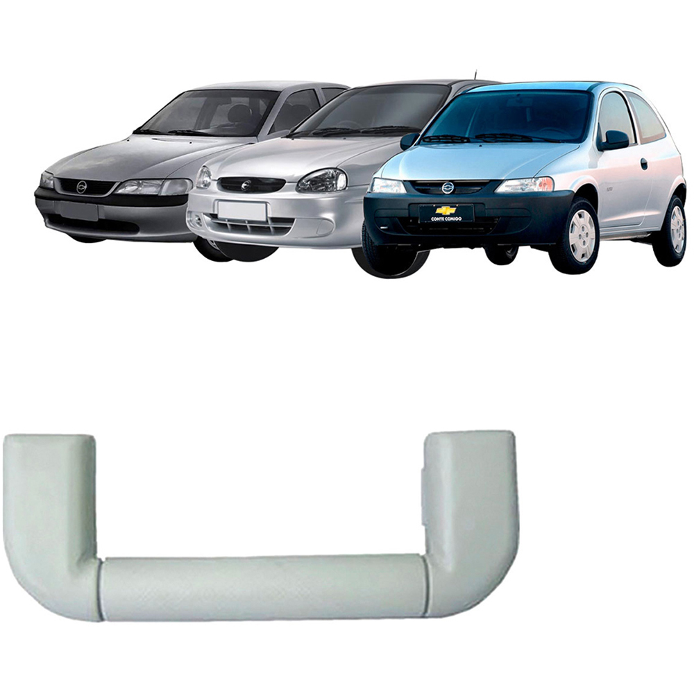 Alça de Teto Dianteira Celta 01/16 Corsa Classic 96/17 Prisma 07/10 Vectra 97/05 Cor Gelo