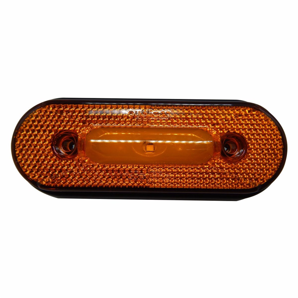 10 X Luz Lanterna Lateral 3led Facchini Carreta/caminhão Reboque Bivolt AMBAR ( LARANJA)