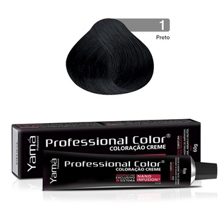 Coloração Yamá Creme Professional Color Nano Infusion 1.0 Preto