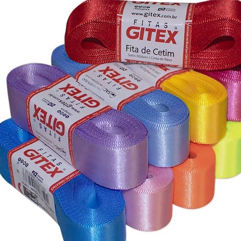 Fita Cetim Nº 5 Gitex ( 10m X 22mm ) | Shopee Brasil