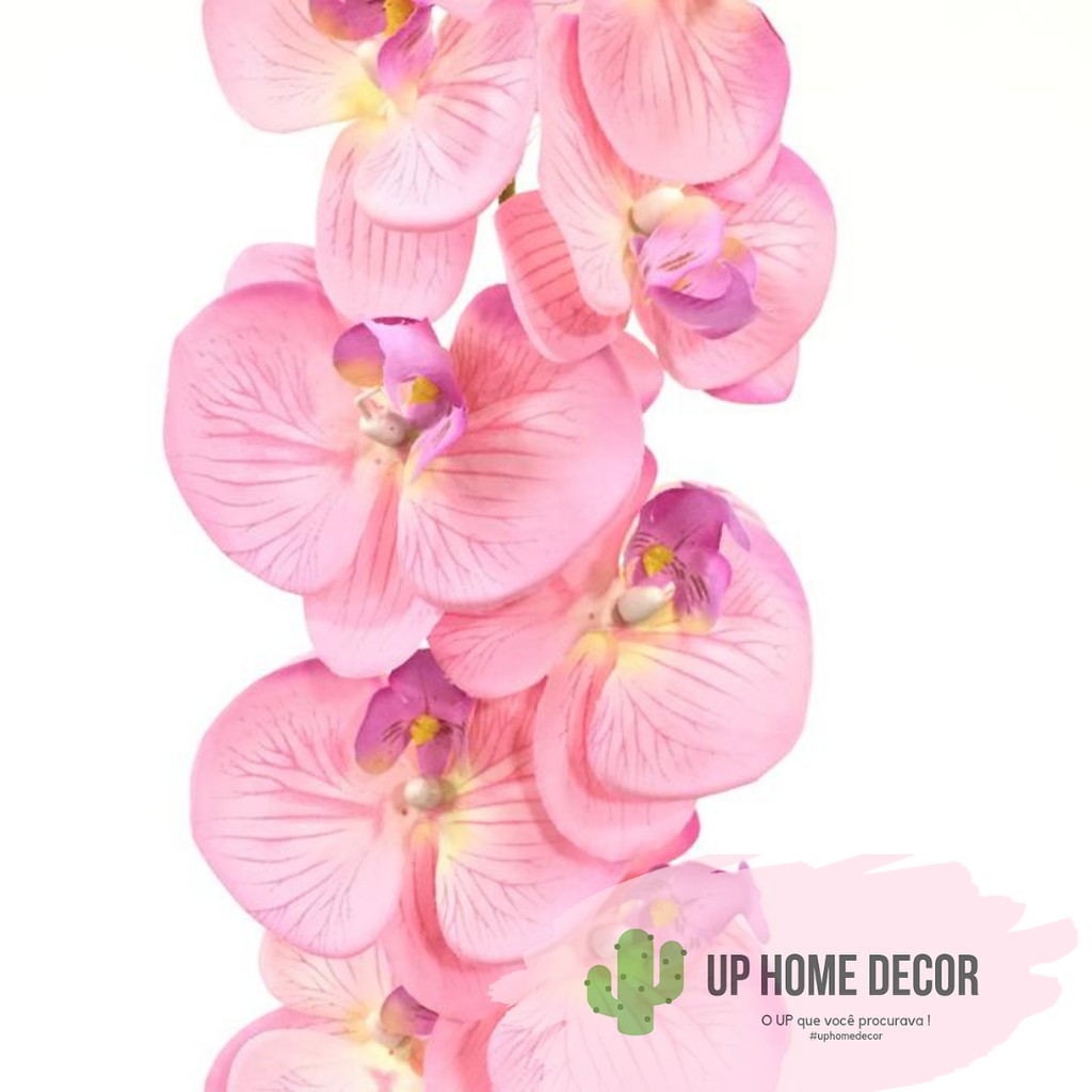 Galho flor rosa claro Orquídea com branco artificial para arranjos e  decoração da sua casa mesa de jantar centro de mesa/ casamento/ noivado/  noiva | Shopee Brasil