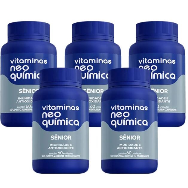 05 unidades Suplemento Alimentar Sênior Centro Labs Neo Química 60 Cápsulas cada