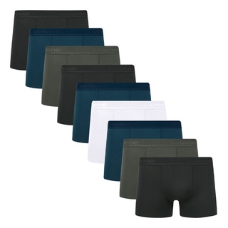Kit com 9 Cuecas Boxer Anatômica Modal Cós Elastico Selene