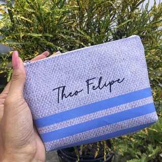 Necessaire Unissex Personalizada com nome para Lembancinha - Tamanho 14x18