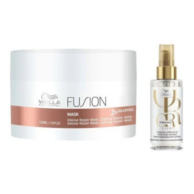 Kit Wella Fusion I Másc 150ml & Oil Reflections Light 100ml