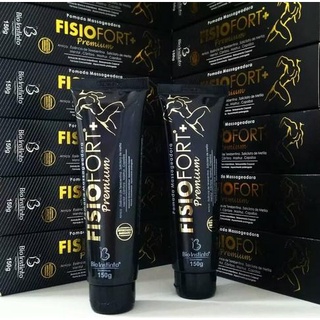 Kit 2 Pomadas Fisiofort Premium Preta Bio Instinto