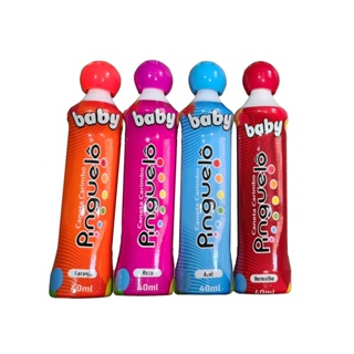 Kit 4 Caneta Carimbo Pinguelô De 40ml Marcador De Bingo Baby em Oferta na Shopee