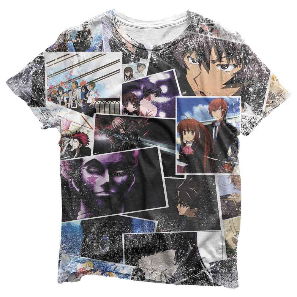 Camisa Anime Crossover Fotos - Camisas Crossover Estampa Total