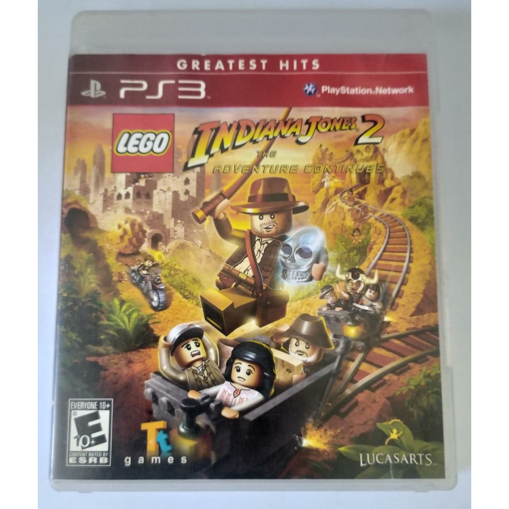 Lego Indiana Jones 2 The Adventure Continues Mídia Física PS3 - Envio Imediato