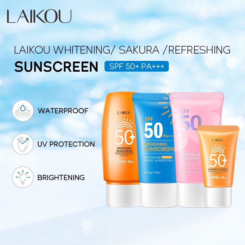 LAIKOU Protetor Solar À Prova D'água Para Rosto SPF50 - Beauty