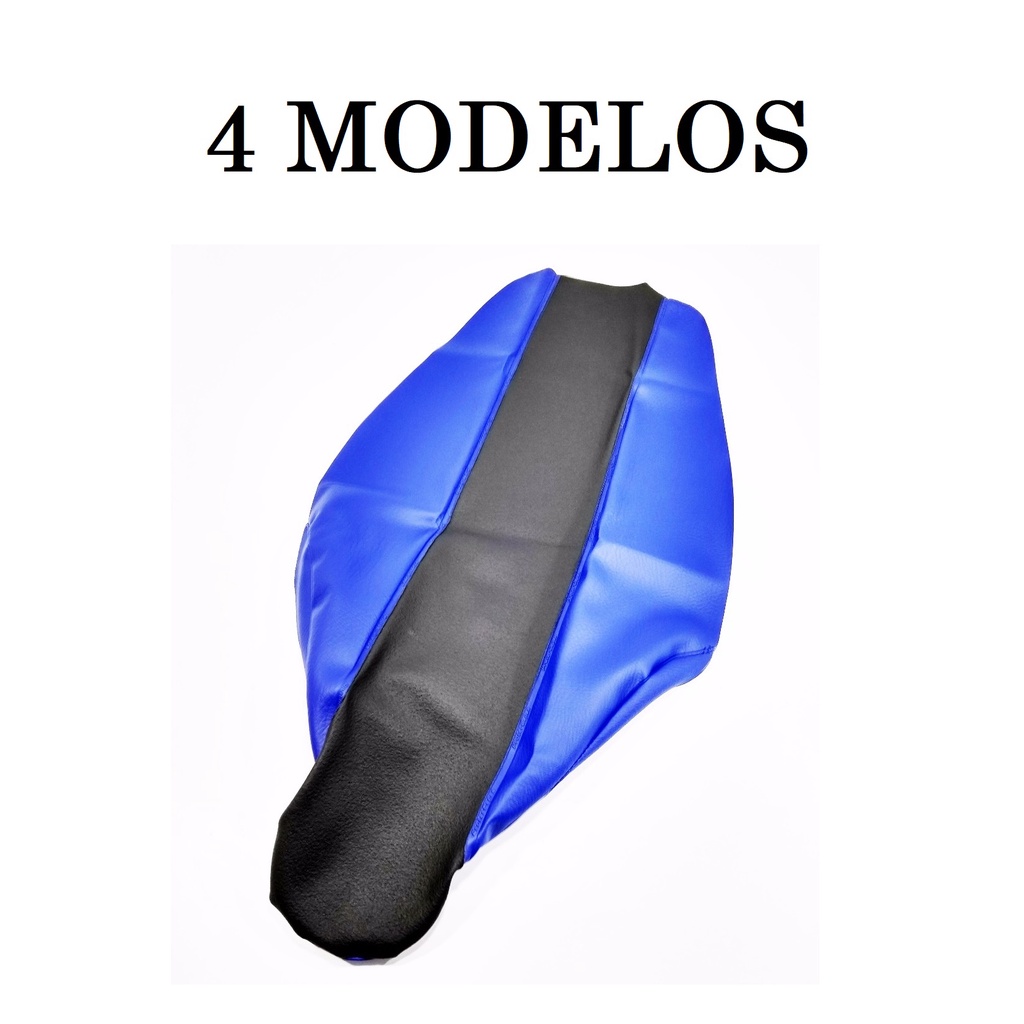 Capa Do Banco Yamaha Yz 450 Azul Vulcanizada No Modelo Original - Preta Com Azul / Antiderrapante / Fibra de Carbono