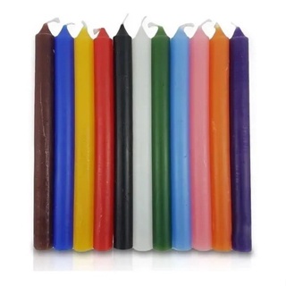 Velas Palito Coloridas 18 cm - 1kg Atacado 100% Parafina em Oferta na Shopee