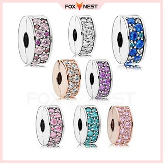 Porta-Jóias Pave Pedras Preciosas Pulseira Charme DIY Ornamentos Prata S925