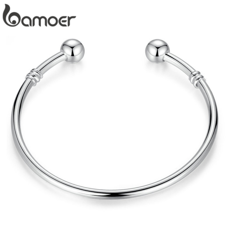 Pulseira Bamoer Hot & Bangle Com Contas Duplas Jóias Da Moda Pa3040 - Fashion Accessories