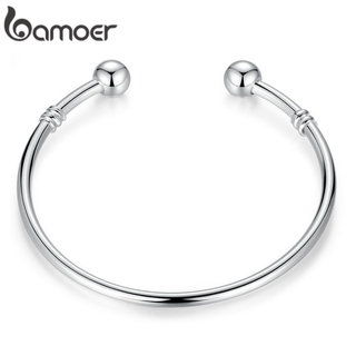 Pulseira Bamoer Hot & Bangle Com Contas Duplas Jóias Da Moda Pa3040