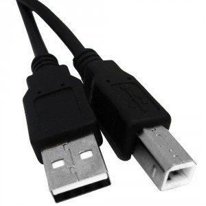 Cabo USB A/B com 5 metros 5m Para Impressoras Multifuncionais Laser e Jato de Tinta